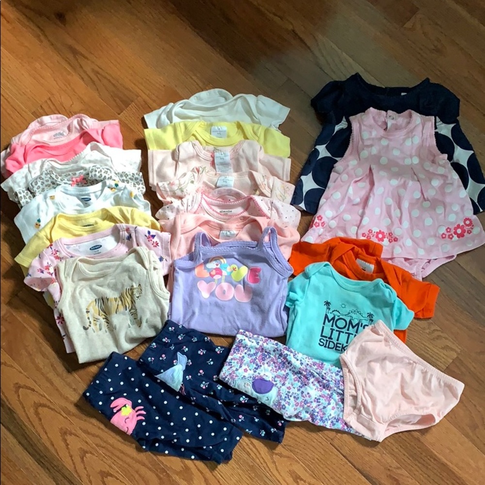 3-6 month bundle of baby girl clothes